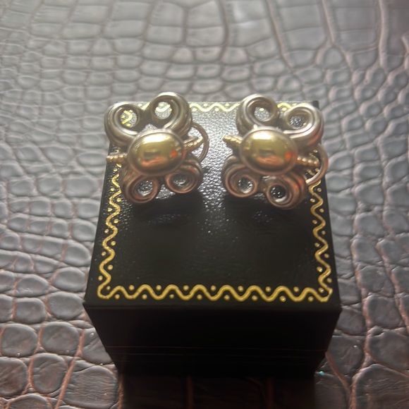 LAGOS Jewelry - SOLD TOO LATE!! Caviar Earrings Sterling Silver & 18kt Yellow Gold